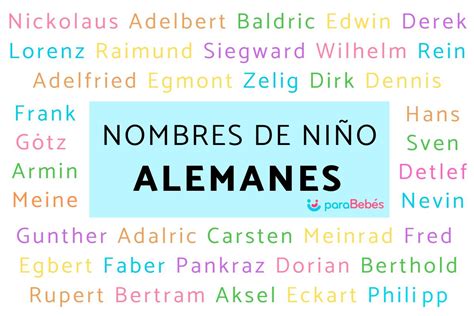 alemanes hombres|Nombres de niño alemanes y su significado